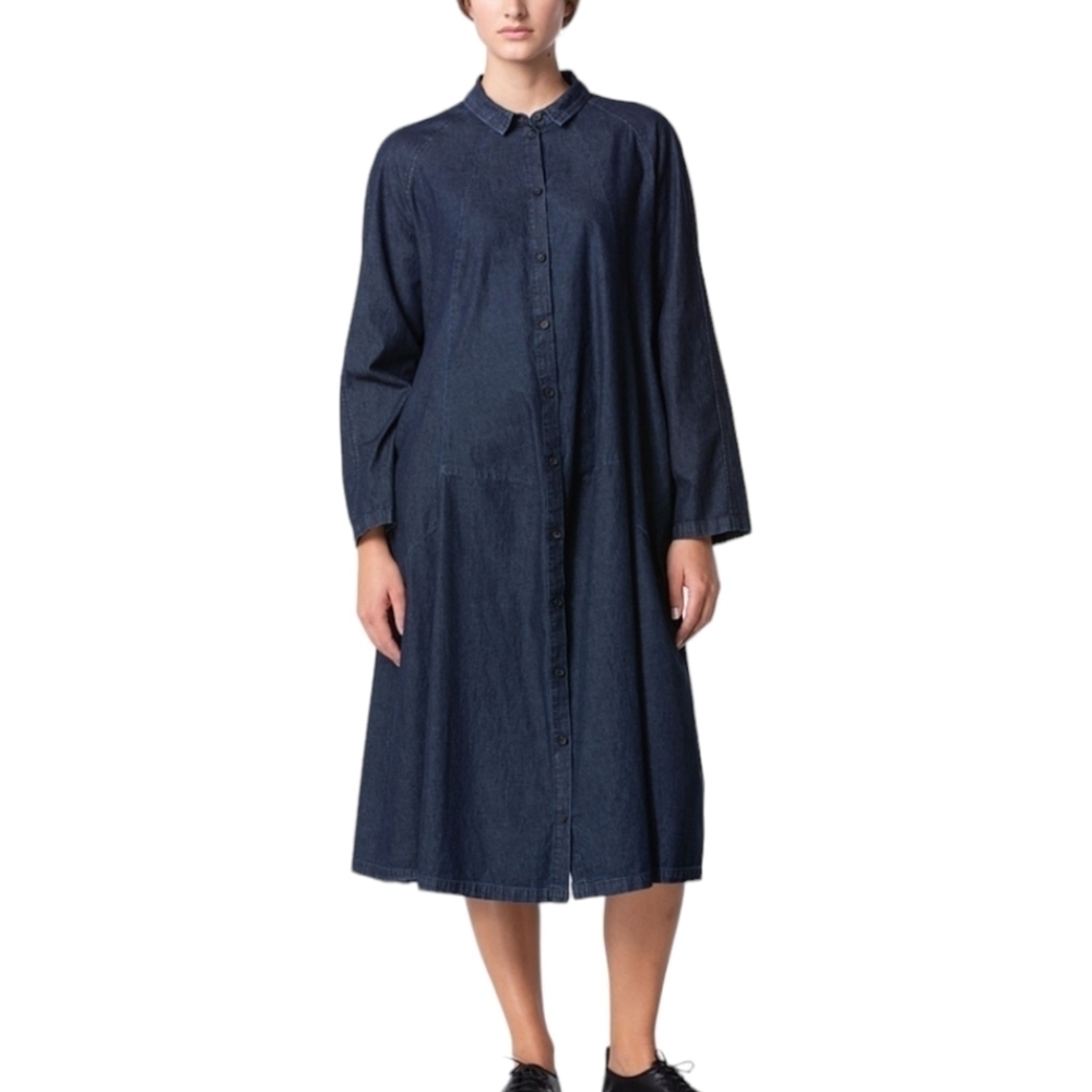 Oska Pure Cotton Denim Dress Dark Wash Size 8-10(Vanity Size 2)